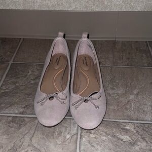 Tan suede heels size 8.5